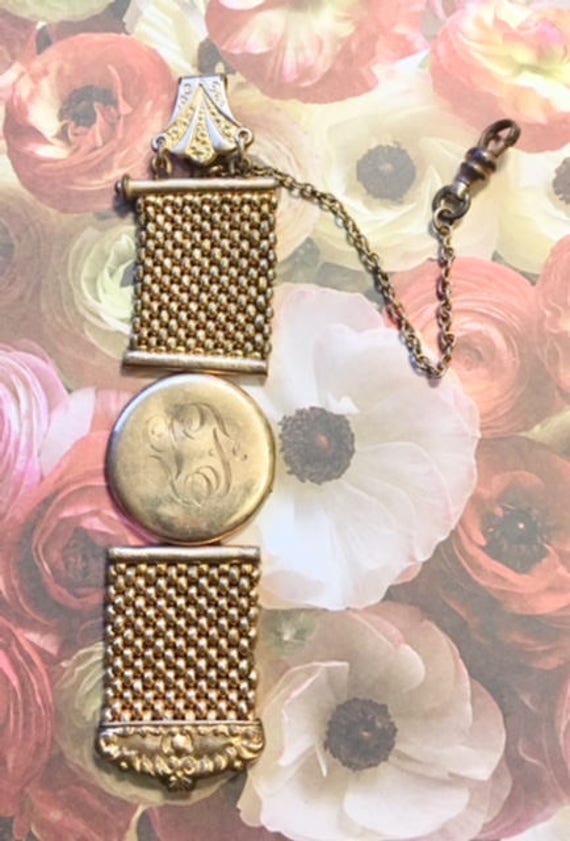 Vintage Taschenuhr-Anhänger Mit Medaillon 966 von SandyNationVintage