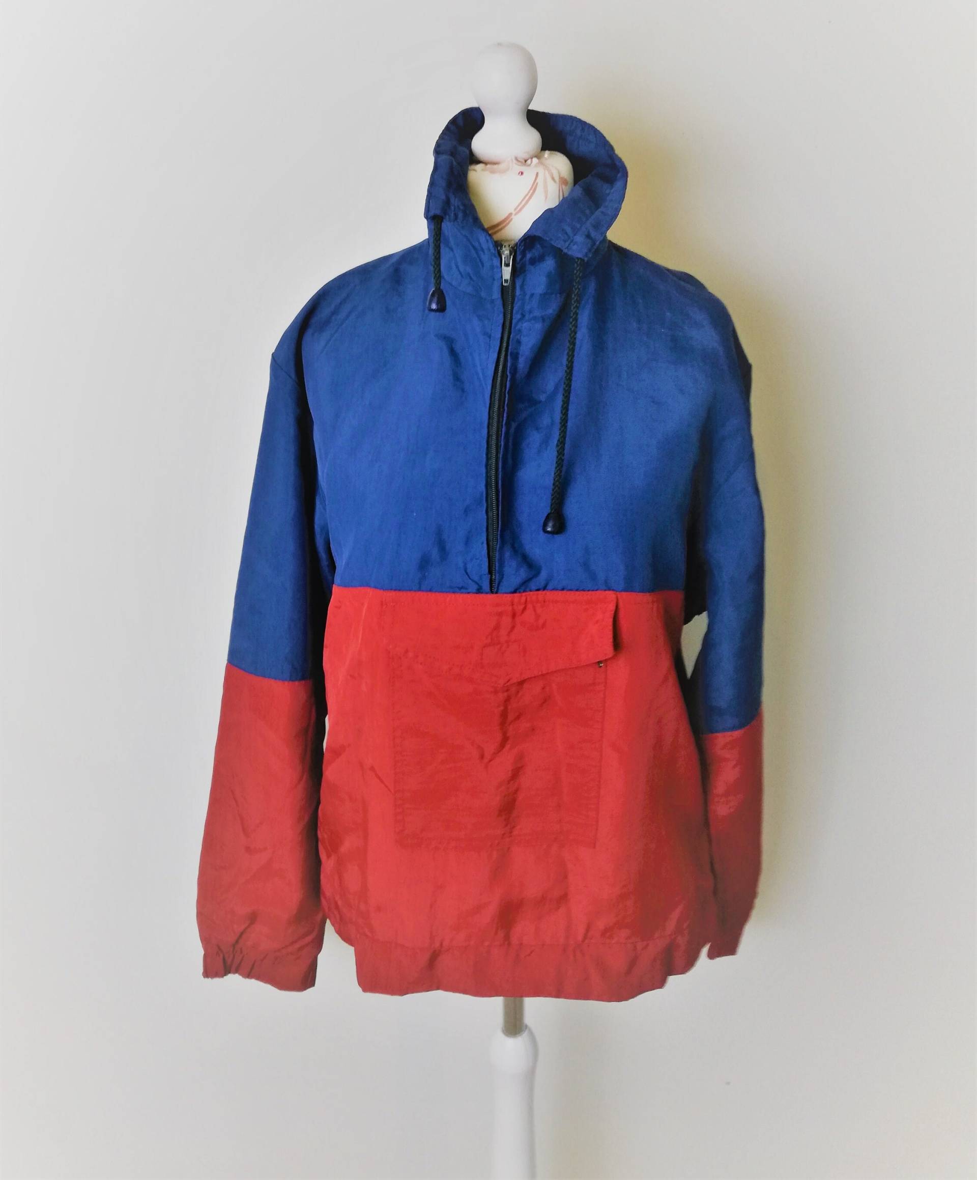 Vintage 90Er Jahre Color Block Windbreaker Lmt Rugby Jacke | M/L Vintage 90Er Jahre Color Block Windbreaker Lmt Rugby Jacke | M/L von SandyVintageBoutique