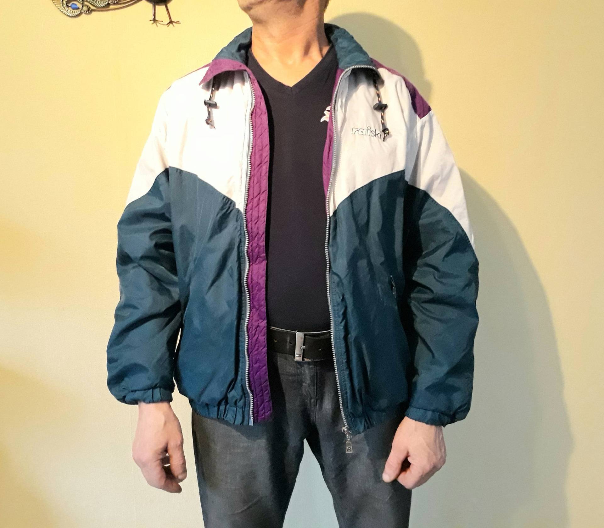 Vintage Colorblock Windbreaker 90Er Jahre Raiski Trainingsjacke Vintage Colorblock Windbreaker 90Er Jahre Raiski Trainingsjacke von SandyVintageBoutique
