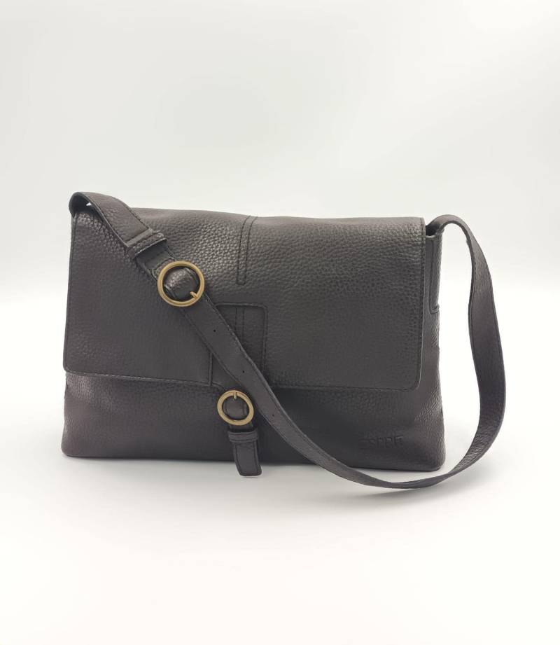 Vintage Esprit Damen Umhängetasche/Kunstleder Braun Germany Eckig Geldbörse Einkaufstasche von SandyVintageBoutique