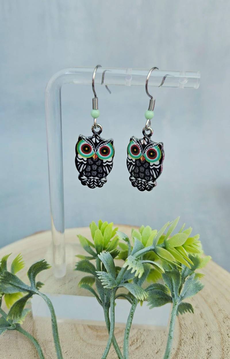 Ohrringe Eule - Süße Ohrhänger Mit Eulenanhänger | Handgemachter Schmuck Geschenkidee Für Eulenfans Ohrringe Eule - Süße Ohrhänger Mit Eulenanhänger | Handgemachter Schmuck Geschenkidee Für Eulenfans von SandysWelt25
