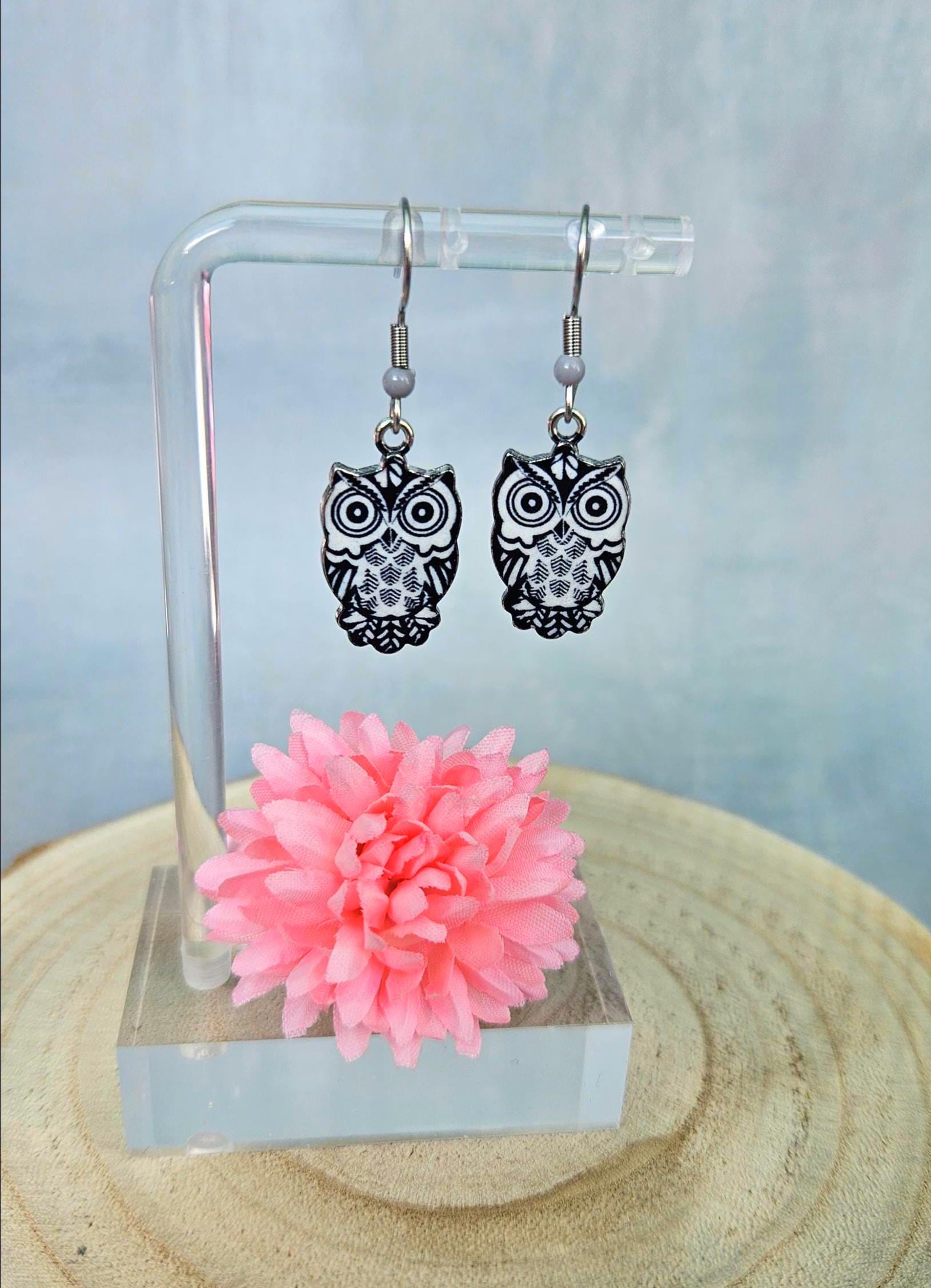 Ohrringe Eule - Süße Ohrhänger Mit Eulenanhänger | Handgemachter Schmuck Geschenkidee Für Eulenfans Ohrringe Eule - Süße Ohrhänger Mit Eulenanhänger | Handgemachter Schmuck Geschenkidee Für Eulenfans von SandysWelt25