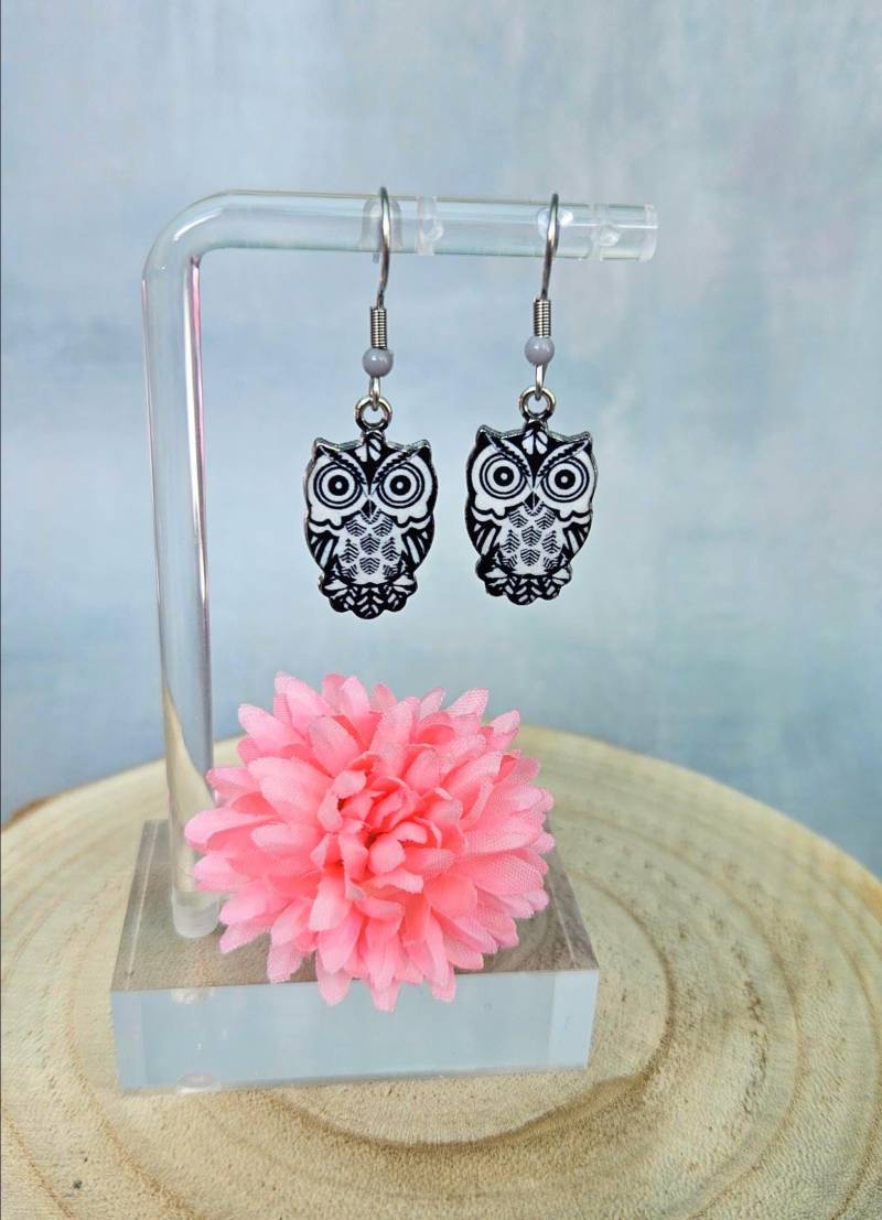 Ohrringe Eule - Süße Ohrhänger Mit Eulenanhänger | Handgemachter Schmuck Geschenkidee Für Eulenfans Ohrringe Eule - Süße Ohrhänger Mit Eulenanhänger | Handgemachter Schmuck Geschenkidee Für Eulenfans von SandysWelt25