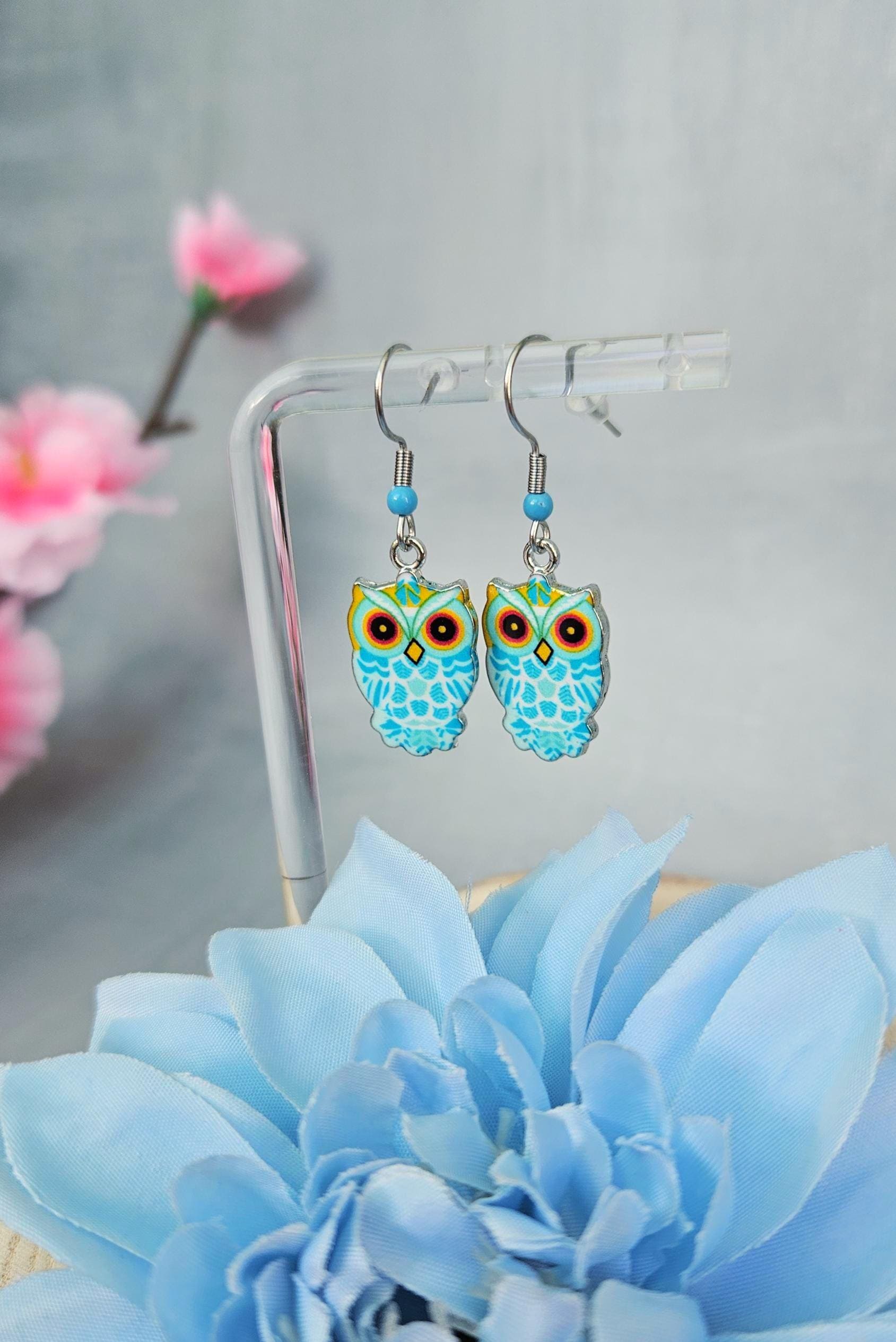 Ohrringe Eule - Süße Ohrhänger Mit Eulenanhänger | Handgemachter Schmuck Geschenkidee Für Eulenfans Ohrringe Eule - Süße Ohrhänger Mit Eulenanhänger | Handgemachter Schmuck Geschenkidee Für Eulenfans von SandysWelt25