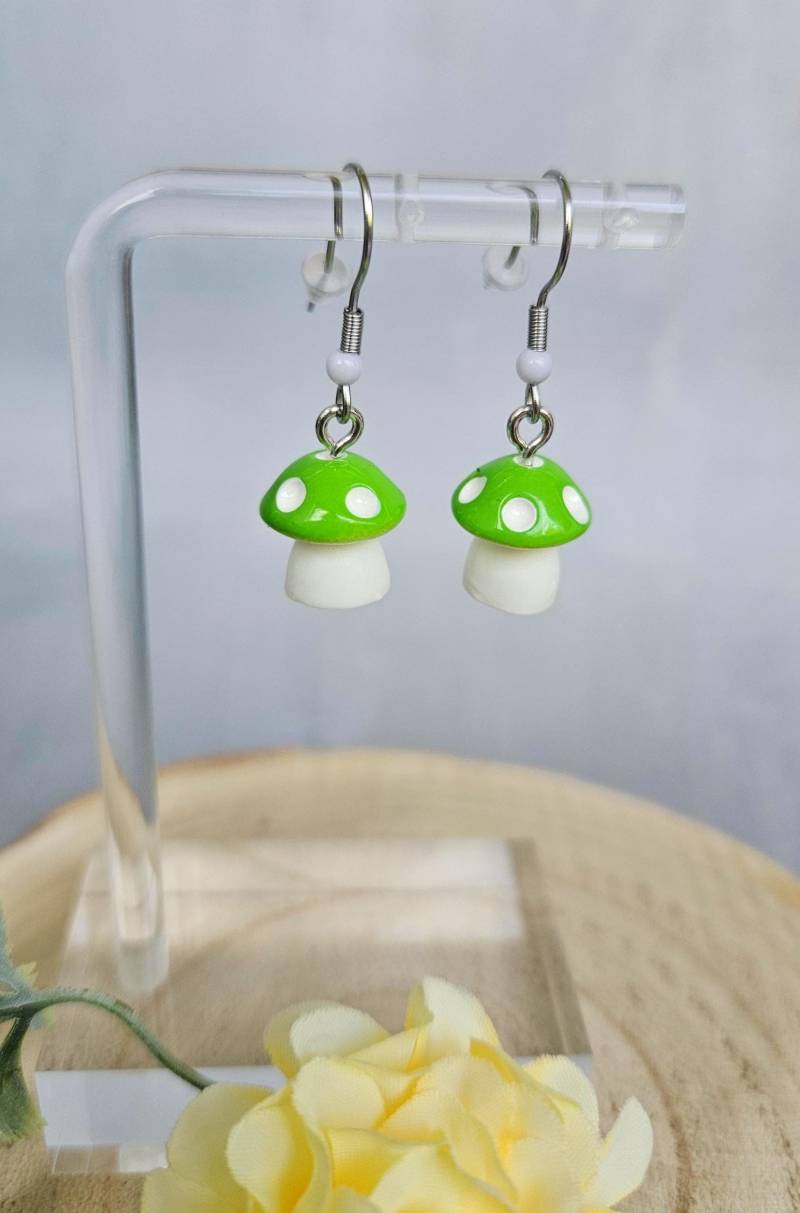 Ohrringe Pilz - Witzige Ohrhänger von SandysWelt25