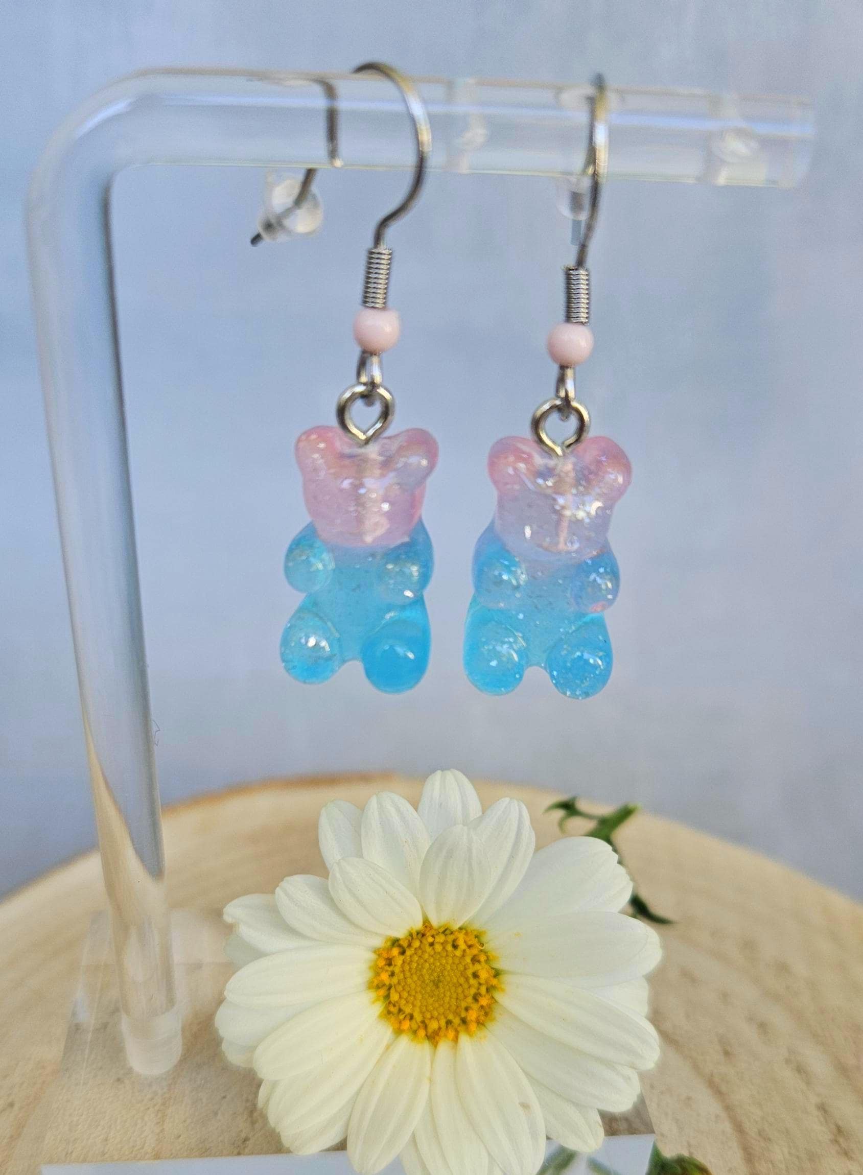 Ohrringe - Süße Gummibärchen- Mit Ohrhaken | Handmade Schmuck Bunt & Verspielt Lustige Geschenkidee von SandysWelt25