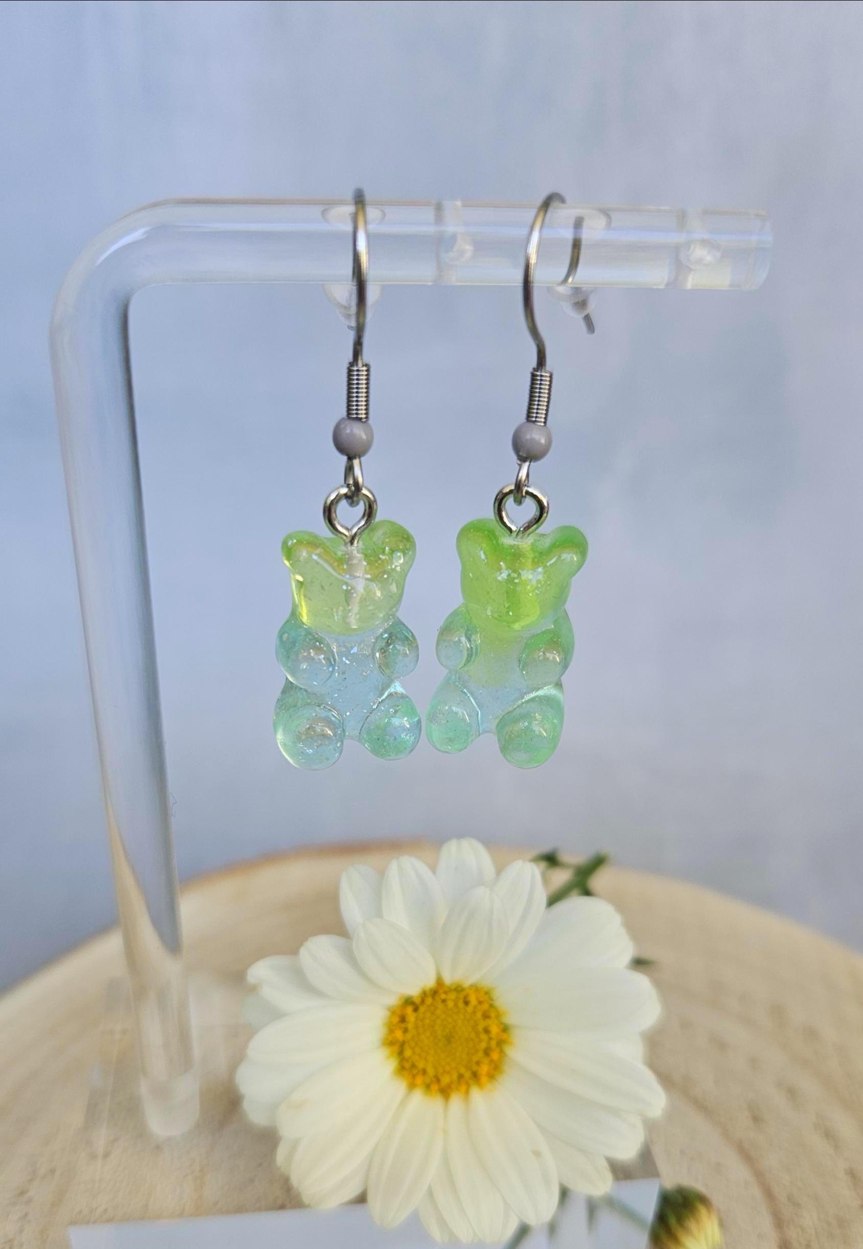 Ohrringe - Süße Gummibärchen- Mit Ohrhaken | Handmade Schmuck Bunt & Verspielt Lustige Geschenkidee von SandysWelt25