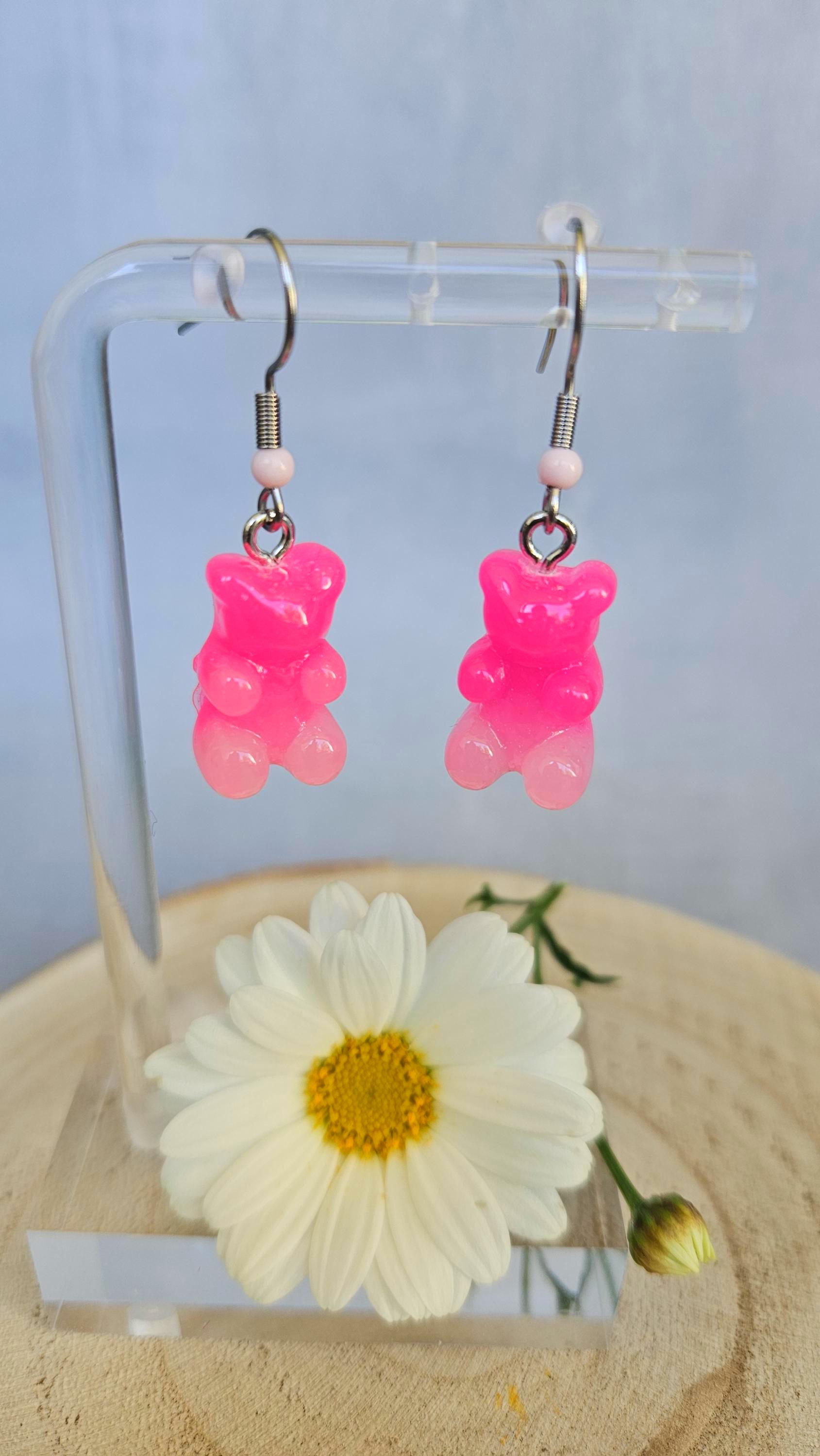 Ohrringe - Süße Gummibärchen- Mit Ohrhaken | Handmade Schmuck Bunt & Verspielt Lustige Geschenkidee von SandysWelt25
