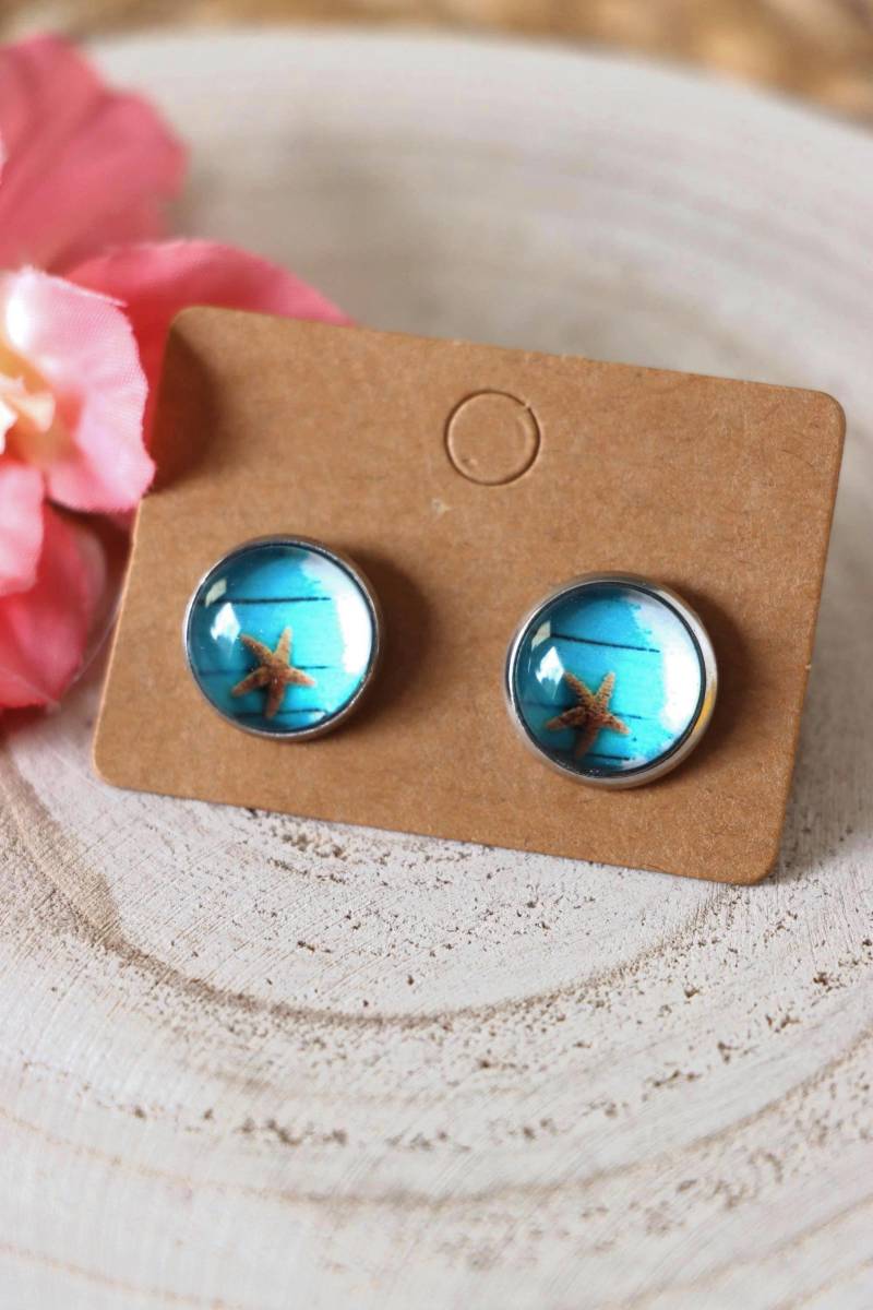 Ohrstecker Strand-Meer - Süßer Maritimer Look | Ca. 13 Mm von SandysWelt25