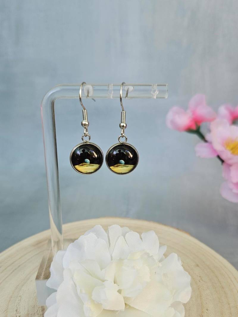 Planet Ohrringe - Süße Ohrhänger Mit Planeten Und Galaxy von SandysWelt25