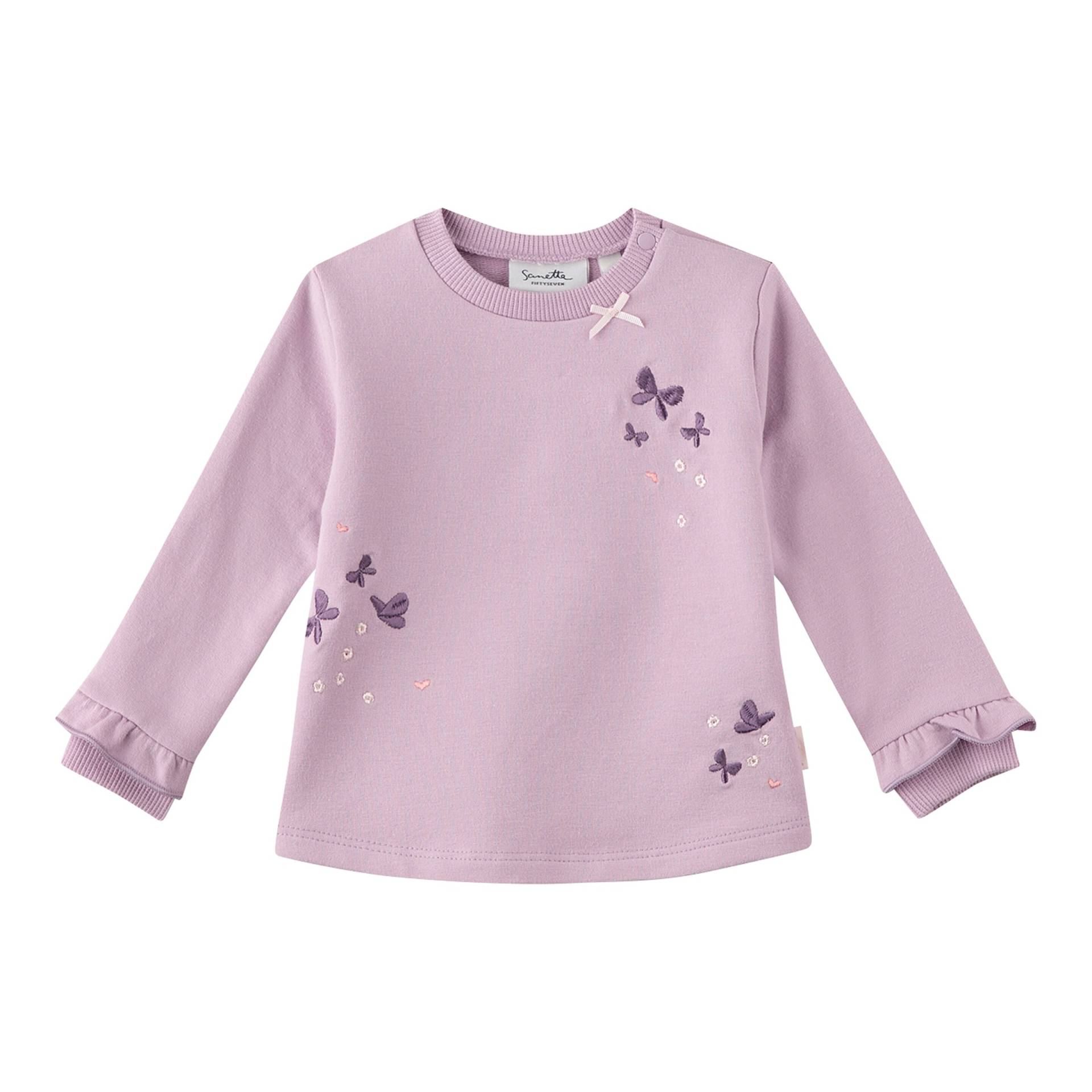 Sanetta Fiftyseven Sweatshirt Schmetterlinge Rüschen von Sanetta Fiftyseven