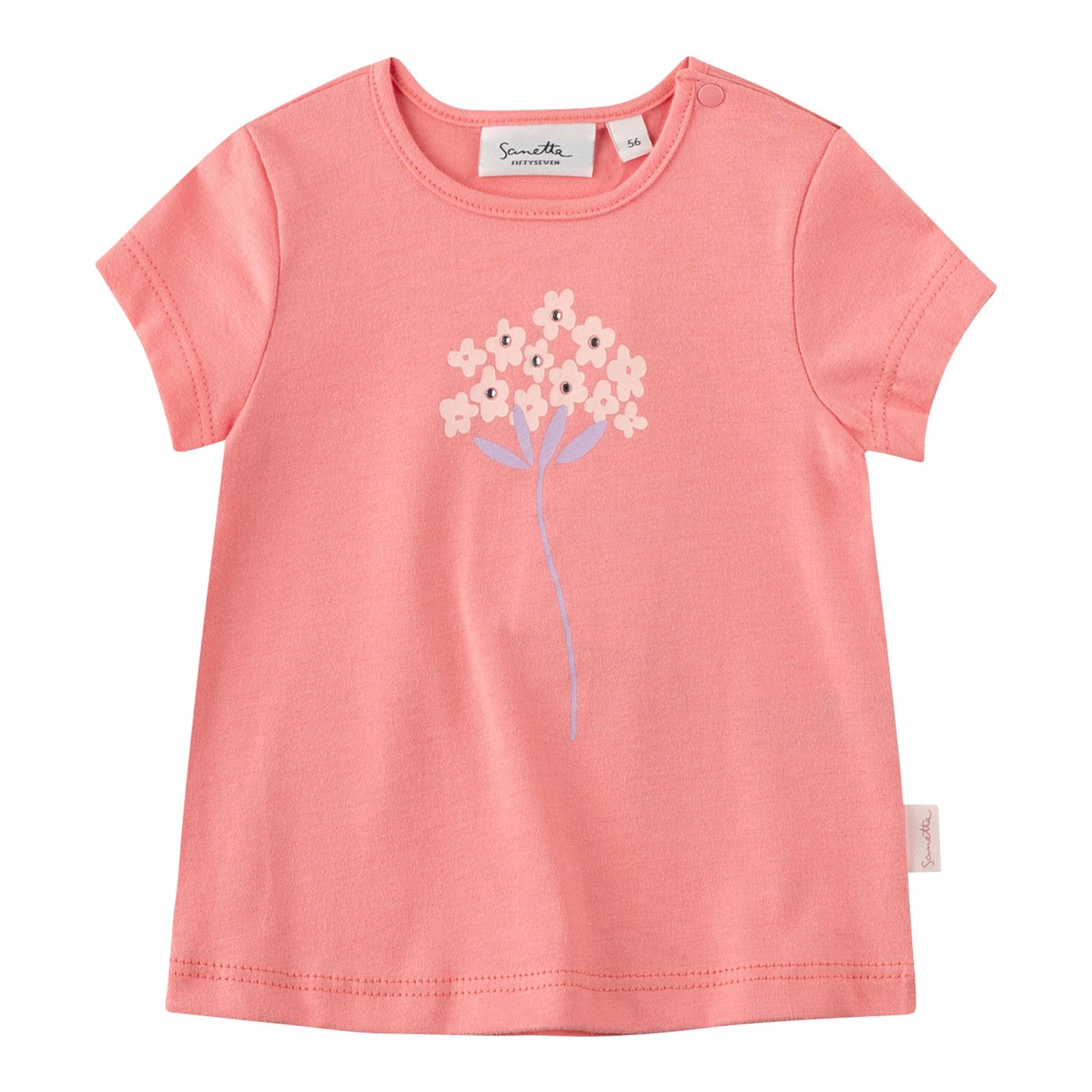 Sanetta Fiftyseven T-Shirt Blumen Glitzer von Sanetta Fiftyseven