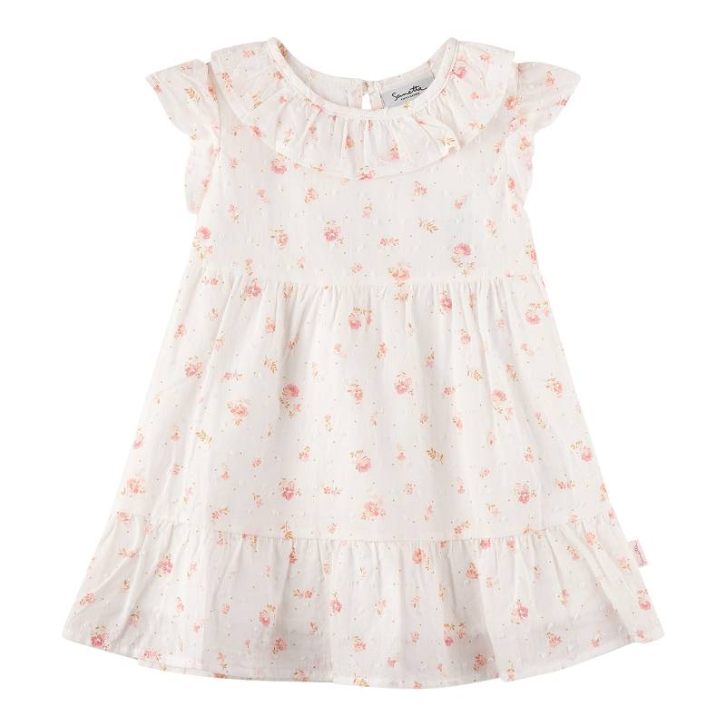 Sanetta Fiftyseven Webkleid Flügelarm Rüschenkragen Blumen von Sanetta Fiftyseven