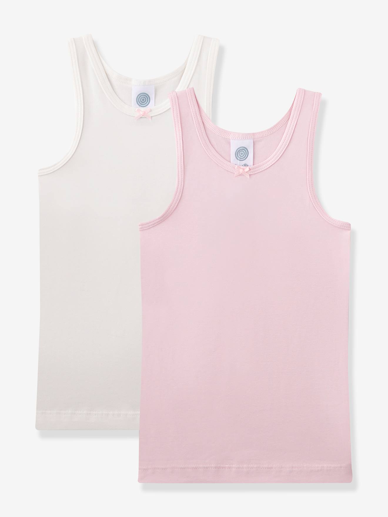 2er-Pack Unterhemden Mädchen Sanetta hell von Sanetta