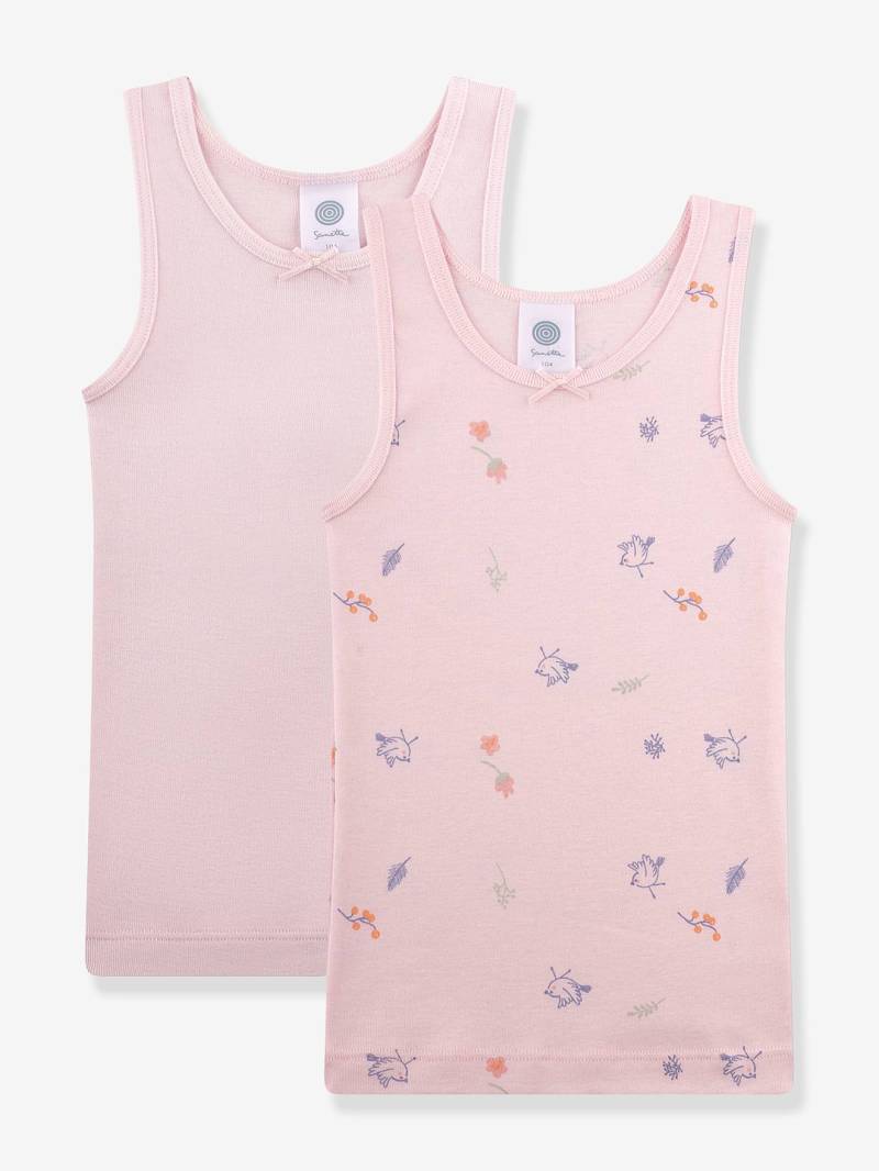 2er-Pack Unterhemden VÖGEL Mädchen Sanetta Bio-Baumwolle hell von Sanetta