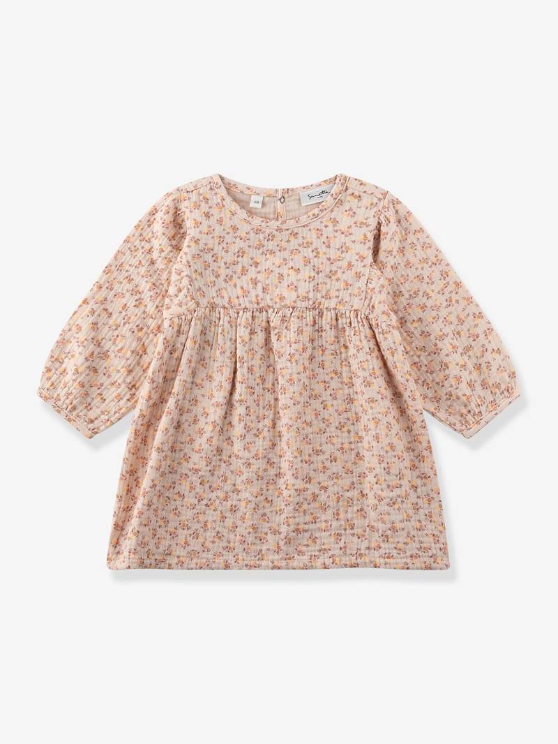 Blümchenkleid Mädchen Sanetta PURE Bio-Baumwolle blush von Sanetta