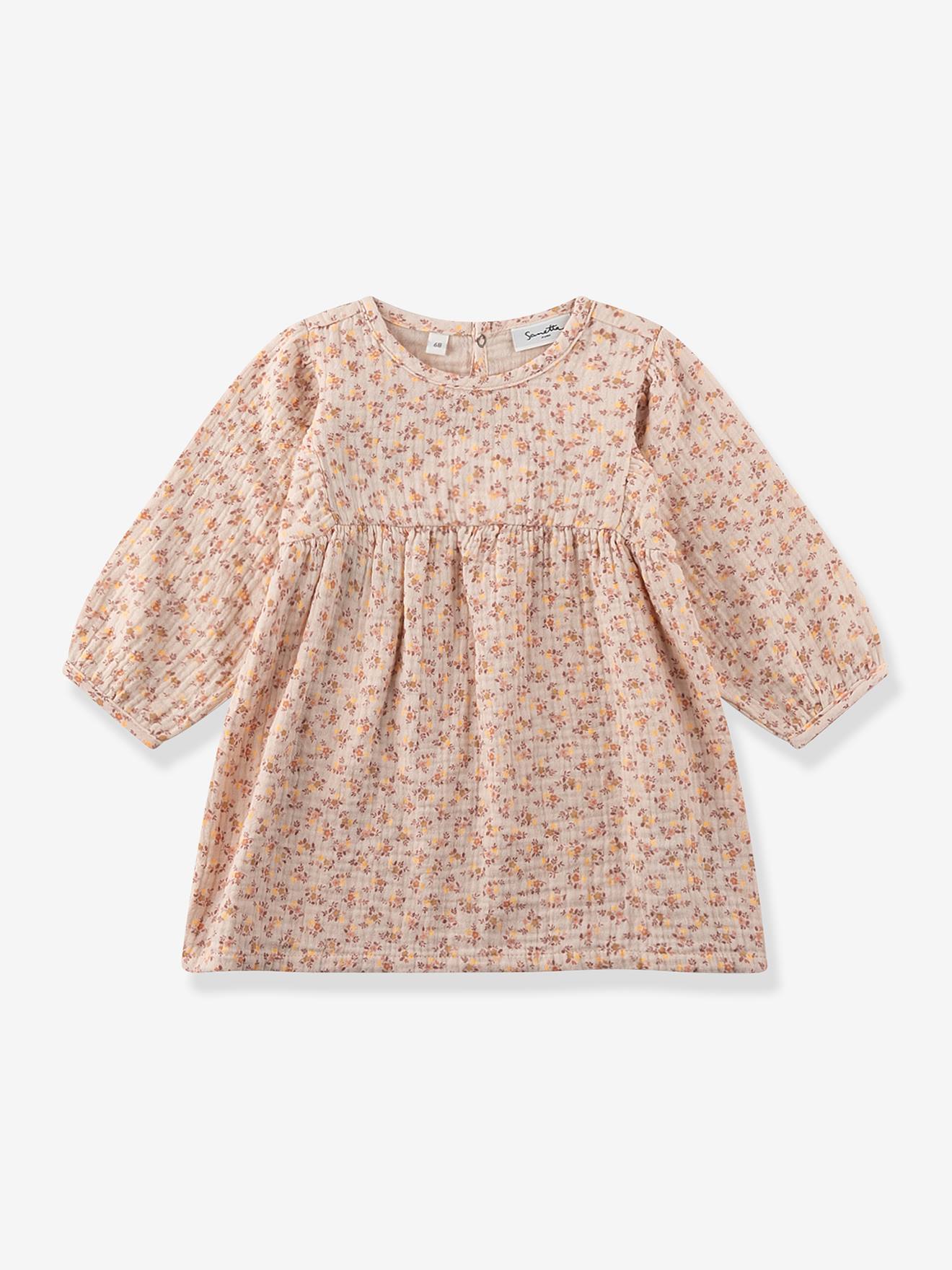 Blümchenkleid Mädchen Sanetta PURE Bio-Baumwolle blush von Sanetta
