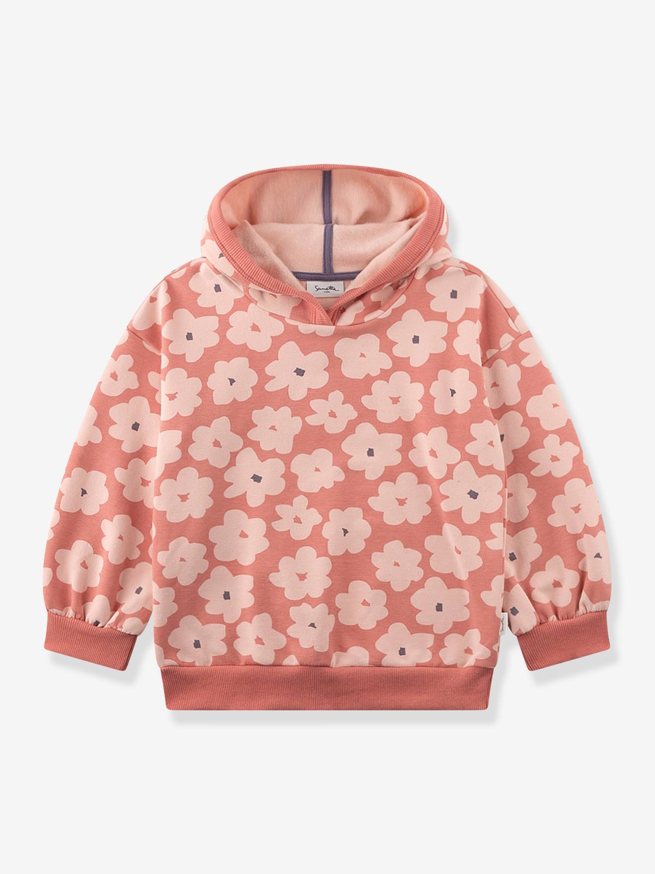Kapuzensweatshirt BLUMEN Mädchen Sanetta PURE Bio-Baumwolle von Sanetta