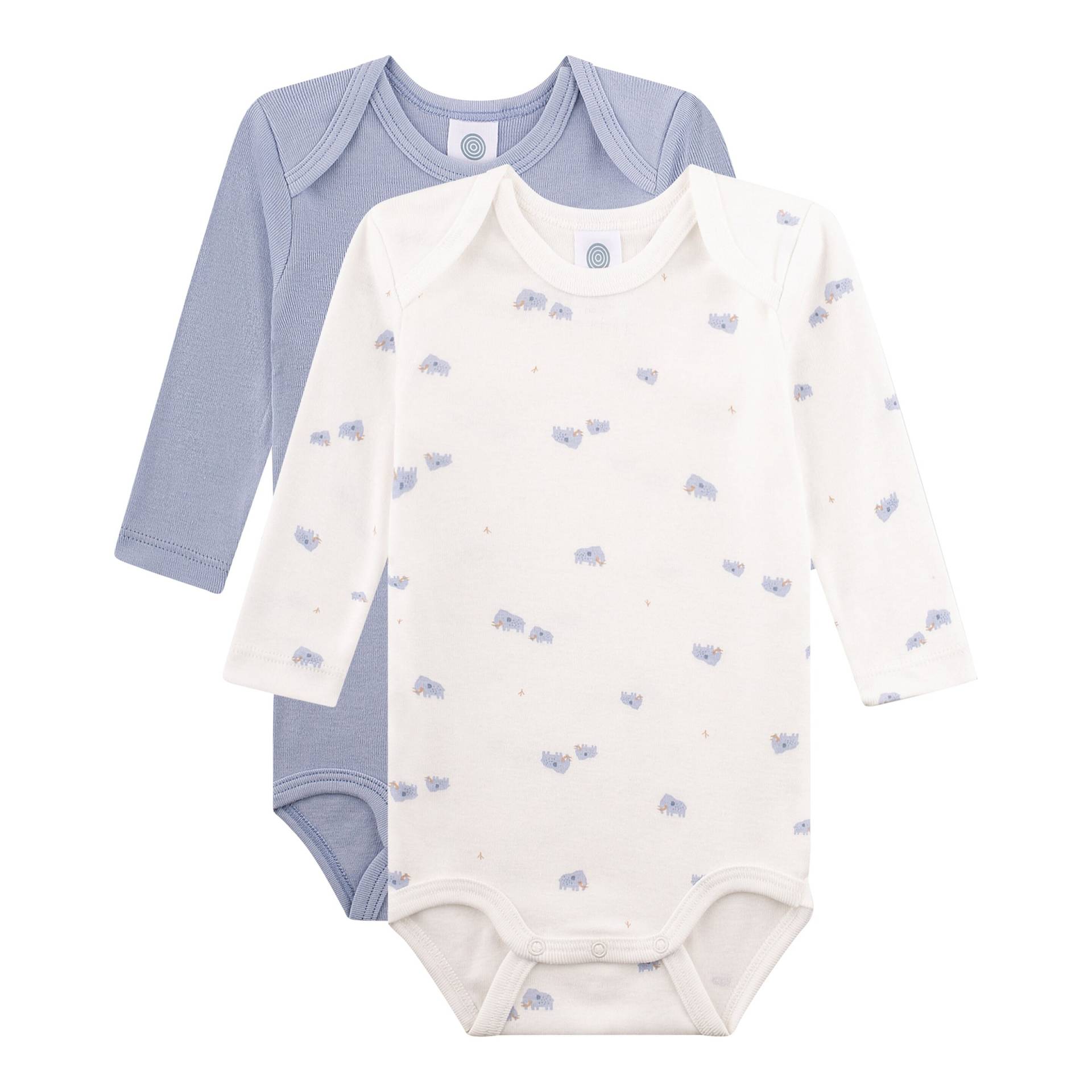 Sanetta 2er-Pack Bodys langarm Mammut von Sanetta