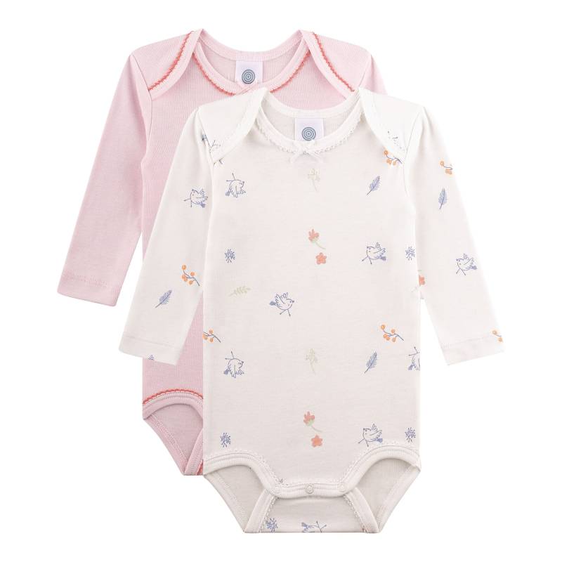 Sanetta 2er-Pack Bodys langarm Vögel von Sanetta