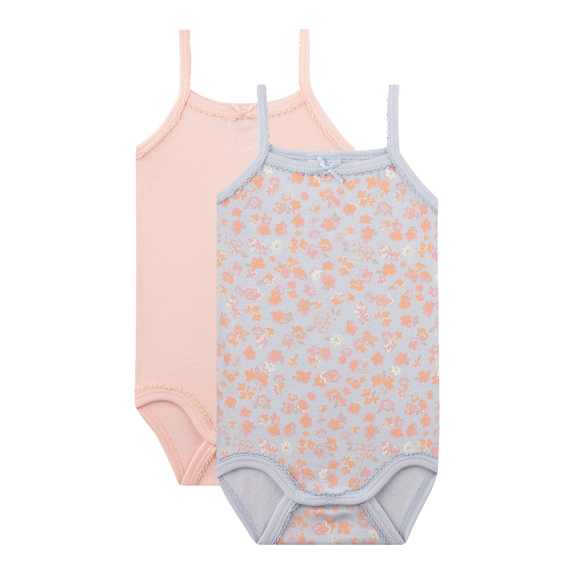 Sanetta 2er-Pack Bodys ohne Arm Blumen von Sanetta