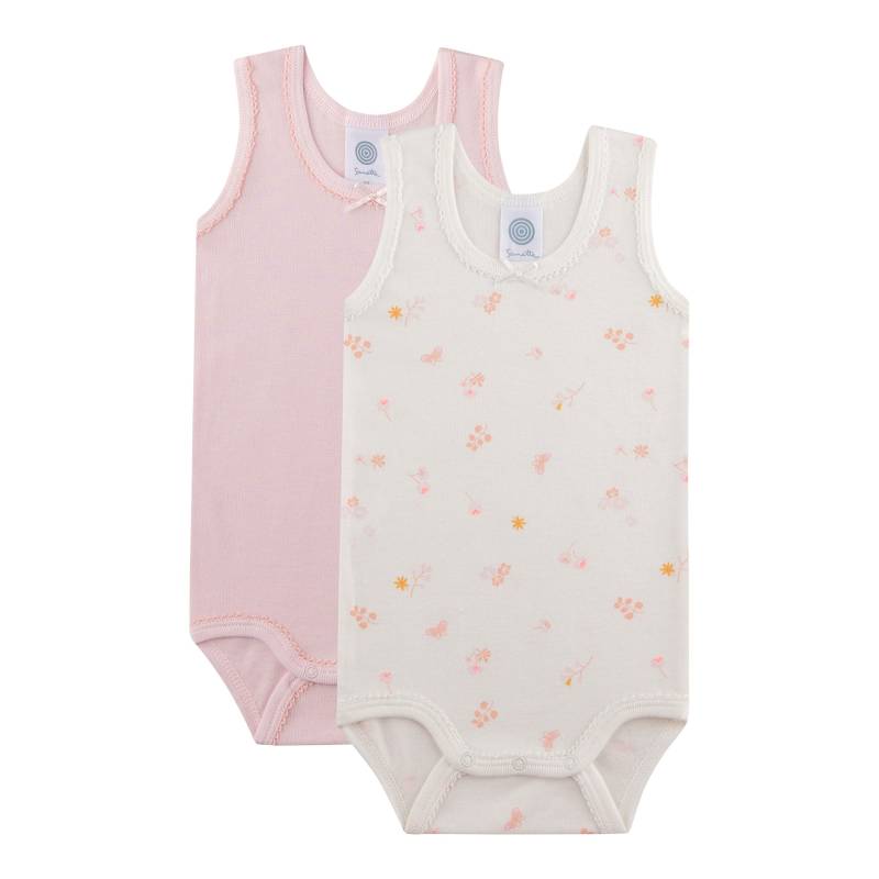 Sanetta 2er-Pack Bodys ohne Arm Blumen von Sanetta