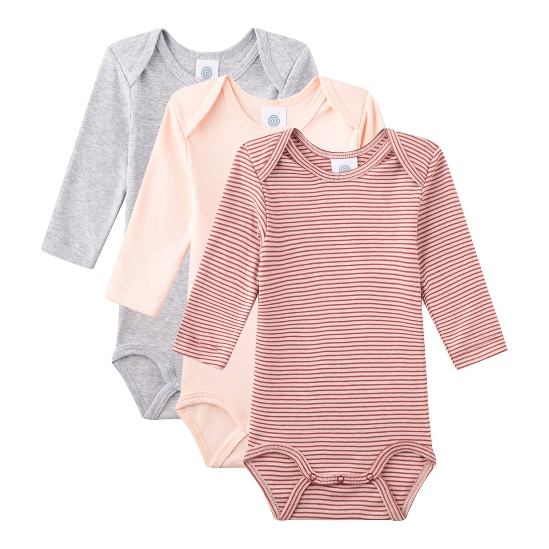Sanetta 3er-Pack Bodys langarm Ringel von Sanetta