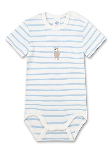 Sanetta Baby Body Kurzarm Ringel | Hochwertiger und nachhaltiger Body für Jungen aus Bio-Baumwolle. Baby Body 068 von Sanetta