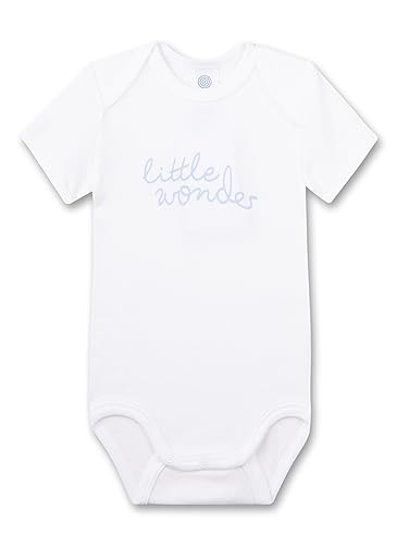 Sanetta Baby Body Kurzarm Weiß | Hochwertiger und nachhaltiger Baby-Body aus Bio-Baumwolle. Baby Body 086 von Sanetta