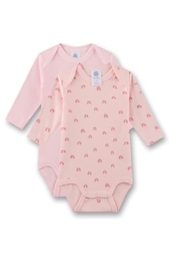 Sanetta Baby-Body Langarm (Doppelpack) rosa | Hochwertiger und nachhaltiger Unisex-Body aus Bio-Baumwolle. Inhalt: 2er Set Baby Body 074 von Sanetta