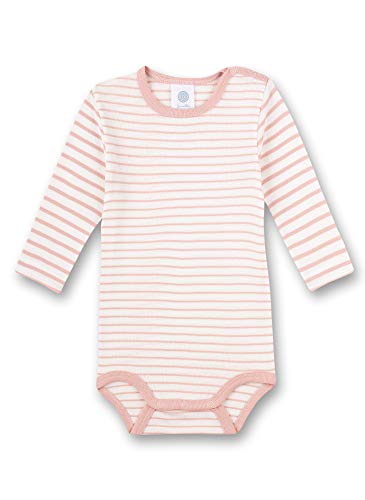 Sanetta Body Langarm Rosa | Hochwertiger und nachhaltiger Body für Mädchen aus Bio-Baumwolle. Baby Body 062 von Sanetta