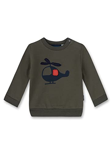 Sanetta Baby-Jungen 115516 Sweatshirt, Khaki, 62 von Sanetta