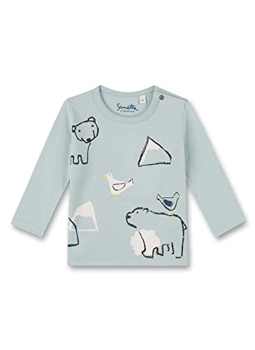 Sanetta Baby-Jungen 115579 Shirt, Sky Blue, 62 von Sanetta