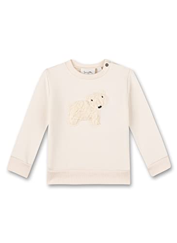 Sanetta Baby-Jungen 115582 Sweatshirt, White Whisper, 68 von Sanetta