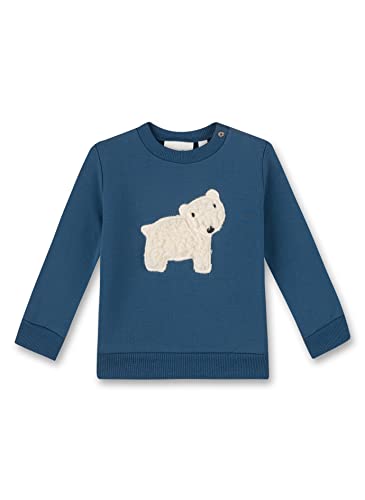 Sanetta Baby-Jungen 115582 Sweatshirt, sea Blue, 56 von Sanetta