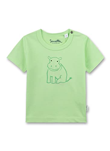 Sanetta Baby-Jungen 115676 T-Shirt, Light Green, 56 von Sanetta