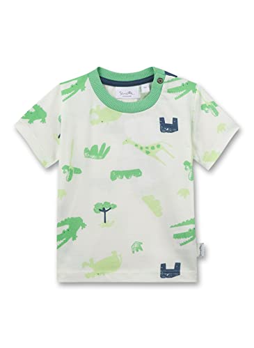 Sanetta Baby-Jungen 115679 T-Shirt, Ivory, 62 von Sanetta