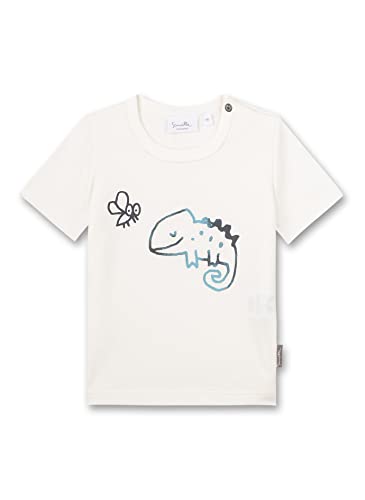 Sanetta Baby-Jungen 115715 T-Shirt, Ivory, 62 von Sanetta