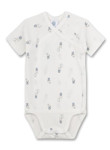 Sanetta Baby-Jungen 324264 Wickelbody, White Pebble, 50 von Sanetta