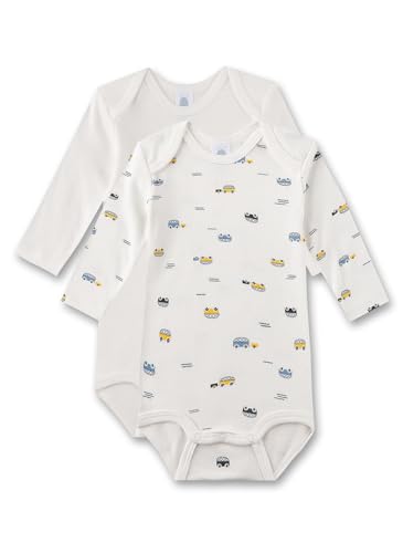 Sanetta Baby-Jungen 324359 Body, White Pebble, 68 von Sanetta