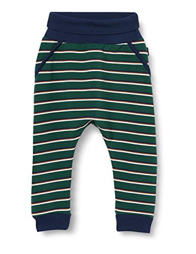 Sanetta Baby-Jungen Hose Classy Green Tolle Sweathose zeitlos hübschen Ringel-Look Fiftyseven, grün, 068 von Sanetta