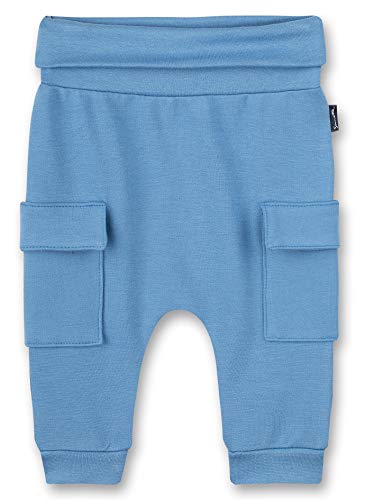 Sanetta Baby-Jungen Hose aus Strickstoff blau Freizeithose, SkyBlue, 62 von Sanetta