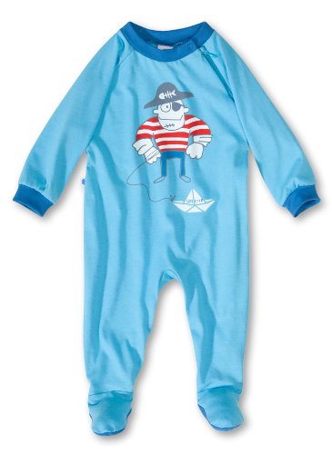 Sanetta Baby - Jungen Schlafanzug (Einteiler) 220801, Gr. 98, Blau (5571) von Sanetta