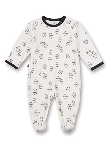 Sanetta Baby-Jungen Strampler/Overall beige Kleinkind-Schlafanzüge, White Pebble, 80 von Sanetta