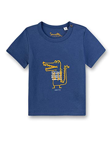 Sanetta Baby-Jungen T-Shirt, Blau (Blue 50317), 56 (Herstellergröße: 056) von Sanetta