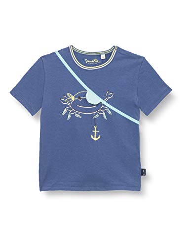 Sanetta Baby-Jungen T-Shirt, Faded Denim, 056 von Sanetta