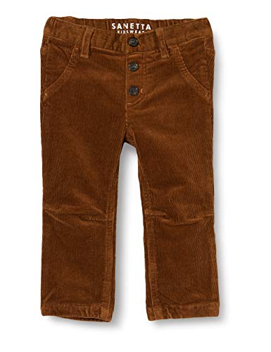 Sanetta Baby-Jungen Webhose Cognac Dunkelblaue Cordhose Kidswear, braun, 062 von Sanetta