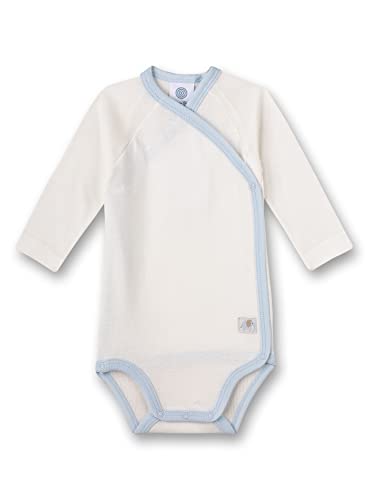 Sanetta Baby-Jungen Wickelbody beige Unterwäsche, White Pebble, 44 von Sanetta