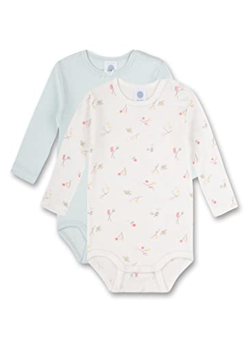 Sanetta Baby-Mädchen 324158 Doppelpack Body, White Pebble, 62 (2er Pack) von Sanetta