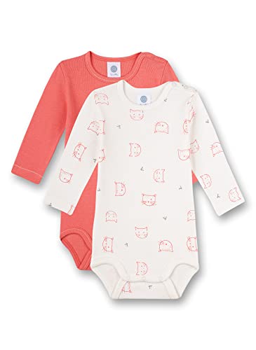 Sanetta Baby-Mädchen Doppelpack Body beige Unterwäsche, White Pebble, 62 (2er Pack) von Sanetta
